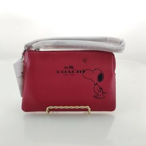 Coach X Snoopy Corner Zip Wristlet